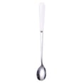 thumbnail image 1 of 1 Pcs 6.93 Inches Stainless Steel Spoons with Shiny Ceramic Handle for Dessert/Tea/Coffee(B), 1 of 8