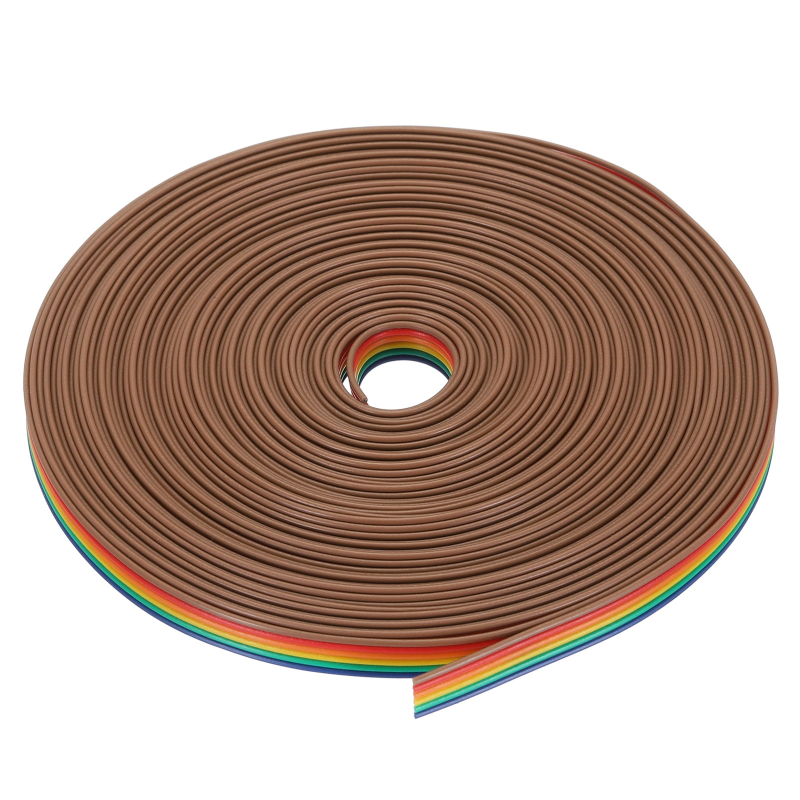 1 Pcs 6 Pin Flat Rainbow Ribbon Cable 32.8FT 1.27mm Pitch Breadboard