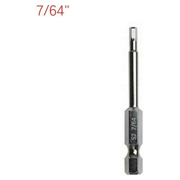 1 Pcs 7/64inch Imperial Hex Screwdriver Bit Wrench Drill Bit Magnet Tip 50mm