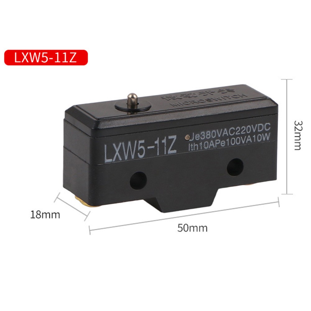 1 Pcs AC 380V DC 220V 10A Push Plunger Actuated Momentary Limit Switch LXW511M