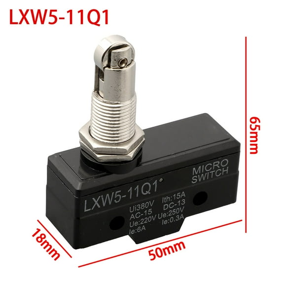 1 Pcs AC 380V DC 220V 10A Push Plunger Actuated Momentary Limit Switch LXW5-11M