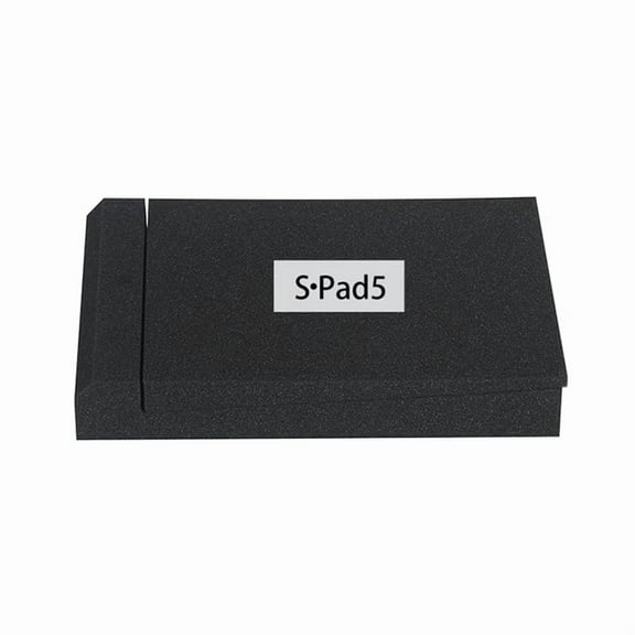 1 Pcs Acoustic Foam Pads Studio Isolation Speaker Desktop Sponge Blocks Sound Cotton Speaker Accessories 5 Inches,1 * Acoustic Foam Pads,Black