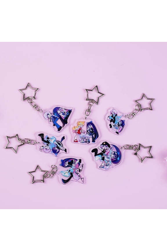1 Pcs Action Comedy Anime Acrylic Keychain Set | Anime Keychains for Bags, Keys, Backpacks | Cute Manga Key Chain Set for Anime FansGift for Her