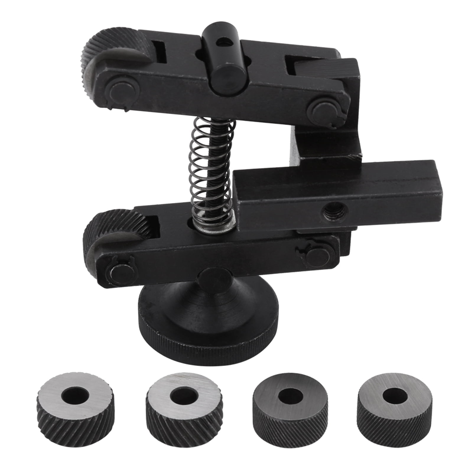 1 Pcs Adjustable Shank Knurling Tool Holder With Wheel Linear Knurl Cutter For Precision Metal