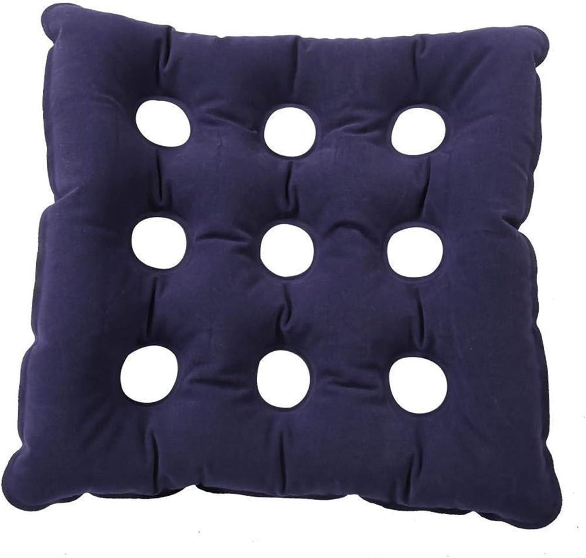 1 Pcs Air Inflatable Cushion for Pressure Sores,Inflatable Bed Sore Cushions,Portable Wheelchair Pads,Breathable Butt Seat Cushion,Hemorrhoids Sitting Pad,for Elderly Disabled Dark Blue
