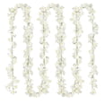 thumbnail image 1 of 1 Pcs Artificial Cherry Blossom Garland,5.9 Ft Spring Artificial Cherry Flower Garland,Hanging Silk Flowers Garland,Fake Cherry Flower Vine For Home Wedding Garden Party Arch Office Decor,White, 1 of 5