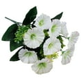 thumbnail image 1 of 1 Pcs Artificial Christmas Flowers,Hanging Morning Glory Artificial Flowers,Uv Resistant Artificial Hanging Flowers,for Decoration Such As Weddings,Gatherings,Courtyards,Porches,Balconies(Z1-White2), 1 of 9