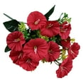 thumbnail image 1 of 1 Pcs Artificial Christmas Flowers,Hanging Morning Glory Artificial Flowers,Uv Resistant Artificial Hanging Flowers,for Decoration Such As Weddings,Gatherings,Courtyards,Porches,Balconies(Z1-Red), 1 of 9