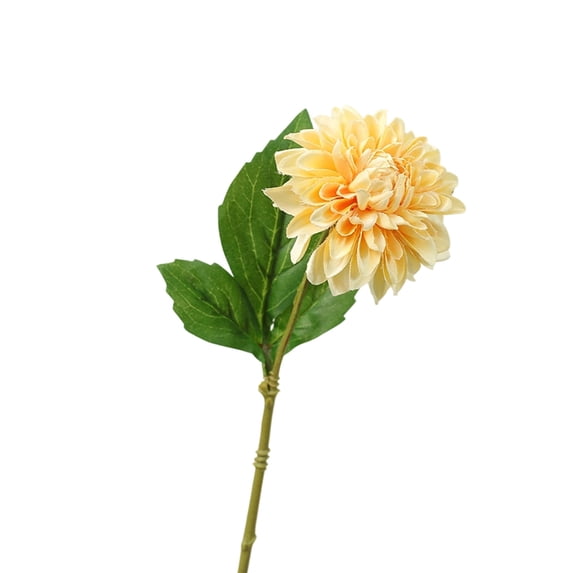 1 Pcs Artificial Dahlia with Stem, 12.6" Silk Dahlias, Flower Decor for Tall Vase Living Room Bathroom Wedding and Engagement Birthday Party Aisle Outdoor
