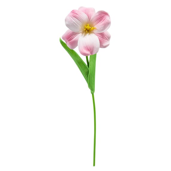 1 Pcs Artificial Flower,Artificial Tulip Silk Fake Flowers,Faux Artificial Flowers With Stems,15.74 Inch Artificial Tulip Flower,For Centerpiece Table Shelf Home Decor,Diy Wedding Decor,Pink