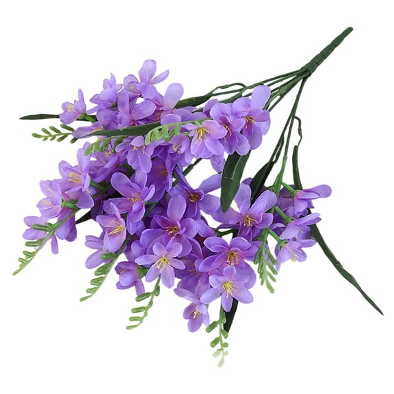 1 Pcs Artificial Freesia Flowers,Realistic Faux Freesia with Long Stems,Fake Silk Freesia Flowers Branch,Spring Artificial Arrangement Freesia Flower Branch,for Vase Wedding Home Decor,(D,20.47 in)