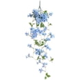 thumbnail image 1 of 1 Pcs Artificial Hanging Flower, Artificial Fake Hanging Flowers Plants for Outdoor, Faux Silk Hibiscus Long Trailing Vines Realistic UV Resistant for Home Indoor Outside Front Porch Planter Patio, 1 of 9