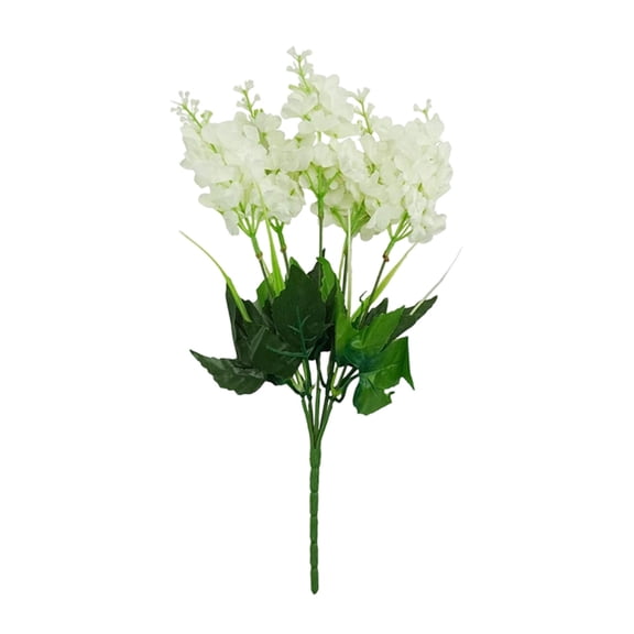 1 Pcs Artificial Hyacinth Flower Bouquet,5 Heads Realistic Hyacinth Fake Flowers,13.5 Inch Faux Hyacinth Bouquet,Silk Fabric Artificial Hyacinth Flowers For Home Wedding Decoration,(F,13.5 in)