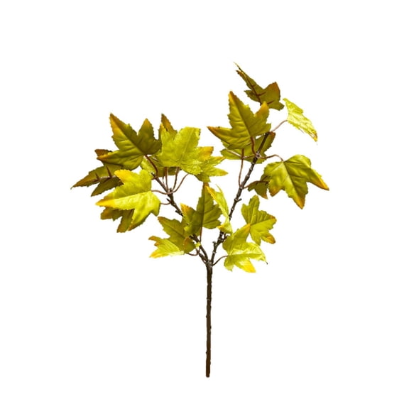 1 Pcs Artificial Maple Leaves Branches, Artificial Autumn Maple Leaf Plant Stem and Leaf, Fall Decor Picks and Sprays for Home Vase Table Kitchen Autumn Decor