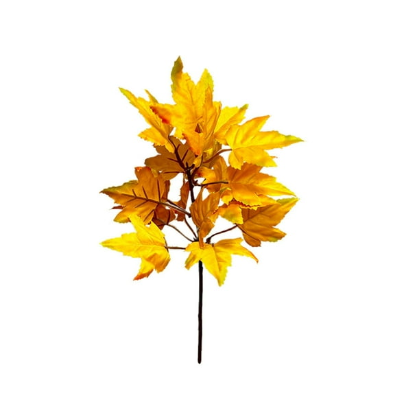 1 Pcs Artificial Maple Leaves Branches, Artificial Autumn Maple Leaf Plant Stem and Leaf, Fall Decor Picks and Sprays for Home Vase Table Kitchen Autumn Decor