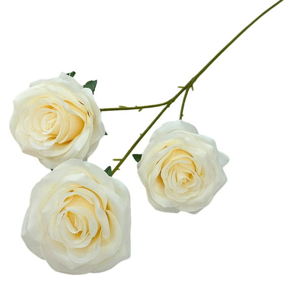 1 Pcs Artificial Rose, Lifelike Faux Rose Stems for Vase Arrangement, Silk Flowers for Home Table Decor, Wedding Anniversary Centerpiece, Elegant Floral, Gift for Her