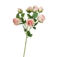 thumbnail image 1 of 1 Pcs Artificial Rose Silk Flower, Artificial Rose Bud Silk Flower, 19" Long Artificial Flower Bush for Wedding Decor Home Decoration Faux Roses Decor- Fake Pink Rose with Stem, 1 of 9