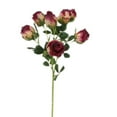 thumbnail image 1 of 1 Pcs Artificial Rose Silk Flower, Artificial Rose Bud Silk Flower, 19" Long Artificial Flower Bush for Wedding Decor Home Decoration Faux Roses Decor- Fake Pink Rose with Stem, 1 of 9