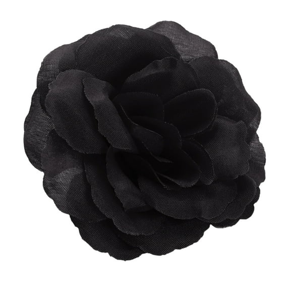 1 Pcs Artificial Roses Flowers Head,2.76 Inch Artificial Roses Flowers,Fake Silk Roses Flowers,Stemless Silk Flower Heads For Wedding Bouquet,Party Home Decor,Diy Centerpieces Tables Decoration,Black