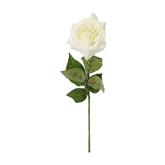 1 Pcs Artificial Silk Rose Bud, Open Rose Stem for Weddings and Home Decor 20"