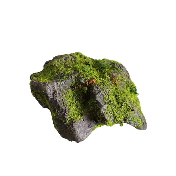 1 Pcs Artificial Stone Rock, Decorative Landscape Ornament for Garden Accessories, Aquarium Decorations, Glass Dome Displays, DIY Craft Projects, Tabletop Decor (10.24 Inch)