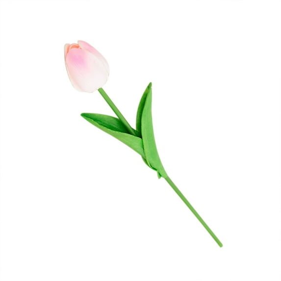 1 Pcs Artificial Tulips Flowers, Real Touch PU Tulip Stems Faux Flowers Bouquet for Arrangement Wedding Party Easter Spring Home Dining Room Office Decoration