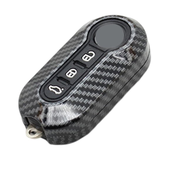 1 Pcs Auto Carbon Key Case Key Covers For Fiat 500 For Ducato For Abarth For Doblo Keycase Interior Parts Fangkenuo