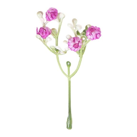 1 Pcs Babys Breath Artificial Flower, Artificial Breath Real Gypsophila Picks Soft Plastic Simulation, Faux Gypsophila Real Touch Flowers For Wedding Bouquets Home Decor & DIY Crafts 3x2.55"
