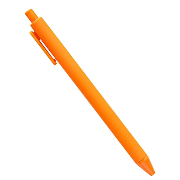 1 Pcs Ballpoint Pens,Retractable Comfortable Writing Pens,Retractable Ballpoint Pens for Smooth Writing,Click Ballpoint Pens,Smooth Ink Pens for Journaling,Drawing,Doodling,(Orange,5.67 in)