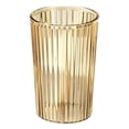 thumbnail image 1 of 1 Pcs Bathroom Tumbler Unbreakable Toothbrush Cup,Stripe Reusable Mouthwash Cup,Multi Purpose Portable Toothbrush Holder & Drinking Water Cups,Plastic Toothbrush Holder,Travel Mugs (Brown), 1 of 9
