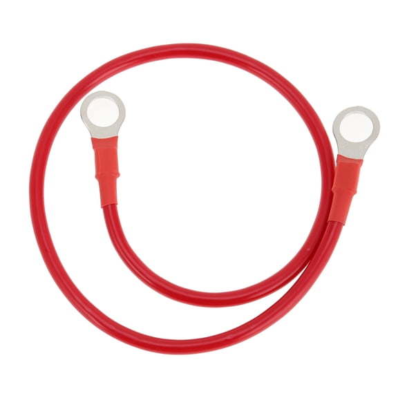 1 Pcs Battery Inverter Cable 10 AWG Gauge 1.5FT 3/8" Lug Battery Cable Universal for Car Vehicle Boat RV Solar Tinned Copper Red