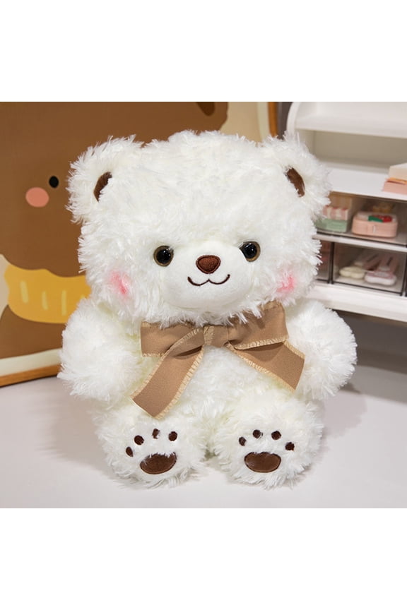 1 Pcs Bears Stuffed Animal Soft Plush Toys 11 Inches Cute Bear Small Bear with Bow Tie for Kids Boys Girls Baby Shower Birthday Party ( Bow Tie Style)