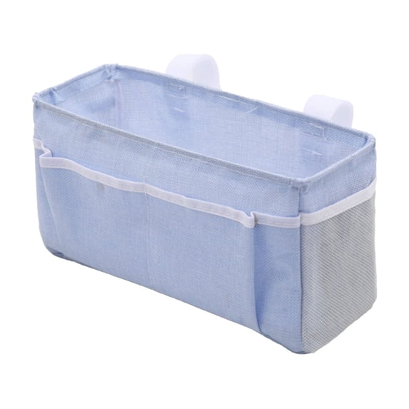 1 Pcs Bedside Organizer Bag, Bedside Caddy Hanging Storage Bag, Table cabinet Bed Storage for Dorm Room Hospital Bed Rails
