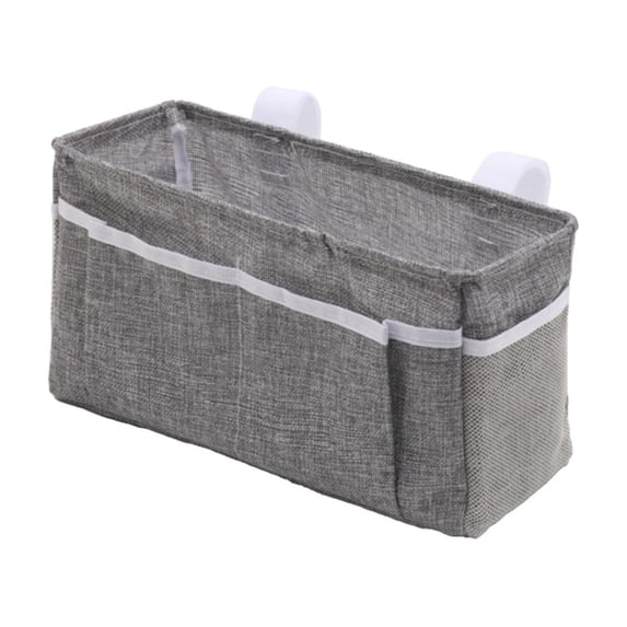 1 Pcs Bedside Organizer Bag, Bedside Caddy Hanging Storage Bag, Table cabinet Bed Storage for Dorm Room Hospital Bed Rails