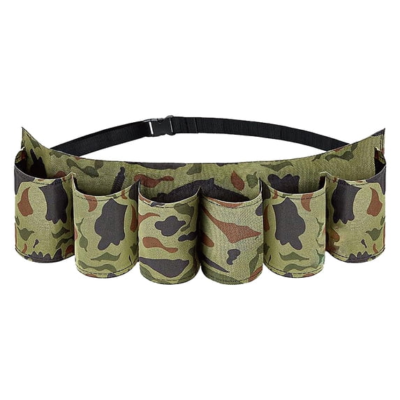 1 Pcs Beer Belt Holder, Beer Belt Holder Beer Soda Can Waist Holder, Drinking Waist Pack Bag, 6 Cans Adjustable Black Drinking Accessories for Parties Outdoor Camping Hiking Picnic Barbeque