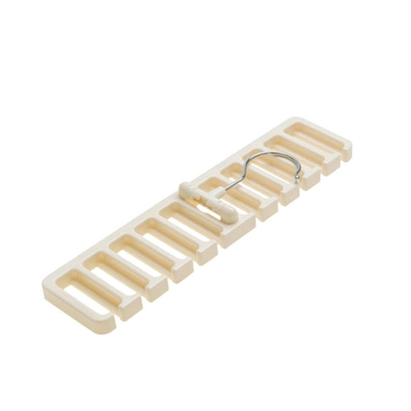 1 Pcs Belt Storage Rack, 10-in-1 Tie Belt Scarf Rack Organizer Sturdy Plastic Closet Wardrobe Space Organizer for Tore Ties, Belts, Scarves