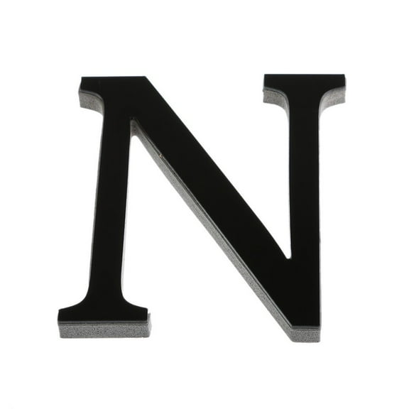 1 Pcs Black Acrylic Letters, Wall Decorative Black Retro Standing Letters Sign Board Decoration for Craft Home Party Projects 15cm