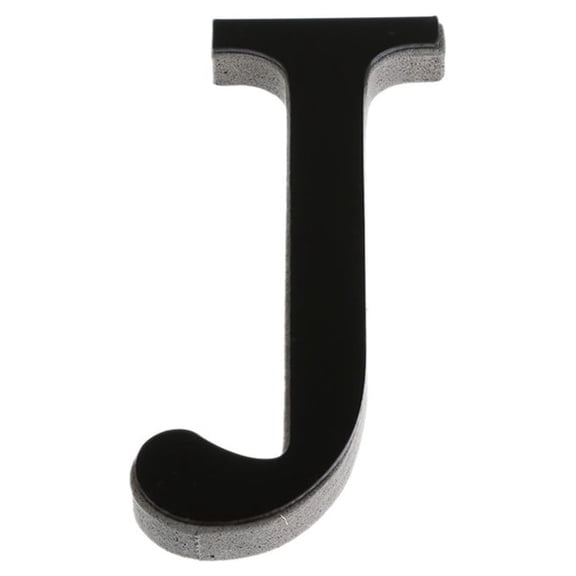 1 Pcs Black Acrylic Letters, Wall Decorative Black Retro Standing Letters Sign Board Decoration for Craft Home Party Projects 15cm