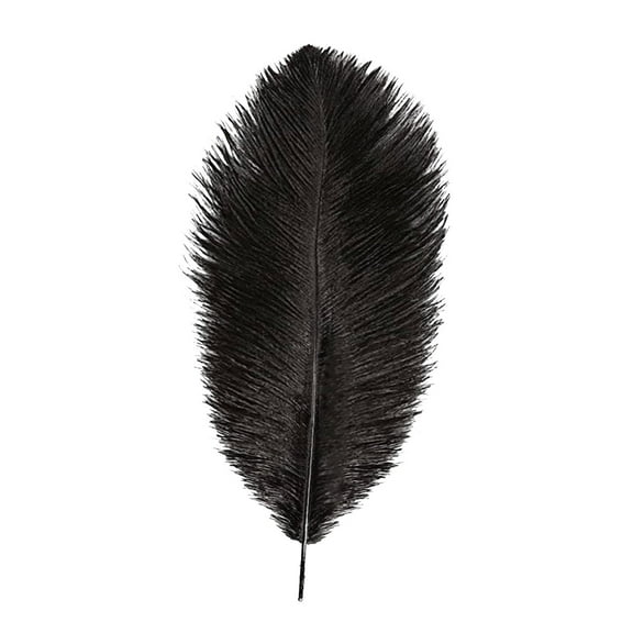 1 Pcs Black Ostrich Feathers, Ostrich Feathers Bulk, Ostrich Feathers for Home Wedding Decoration