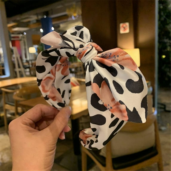 1 Pcs Bow Headband Big Bowknot Headbands for Women Knotted Hair Band, Wide Turban Hair Hoop Bows Hair Accessories