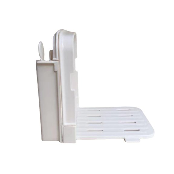 1 Pcs Bread Slicer for Homemade Bread,Adjustable Slicer,Lightweight,Foldable Compact Bread Slicing,Loaf Cutter with Cutting Board for Homemade Bread,Hand Slicing Machine,(White,6.5x7.08 in)