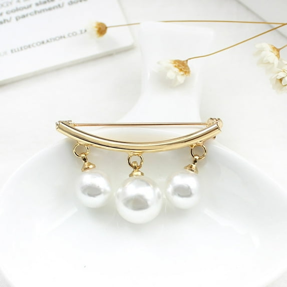 1 Pcs Brooch Pins for Women Fashion Jewelry, Faux Pearl Accessory for Party Wedding Gift, Gift for Women Badge Women's Dress Shawl Sweater Decoration