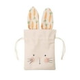 thumbnail image 1 of 1 Pcs Bunny Gift Bag, Bunny Birthday Decoration Party Gift Bags Easter Treat Bags Bunny Favor Bag Reusable Burlap Goodie Rabbit Drawstring for Somebunny is One Kids Baby Shower Garden Tea, 1 of 8