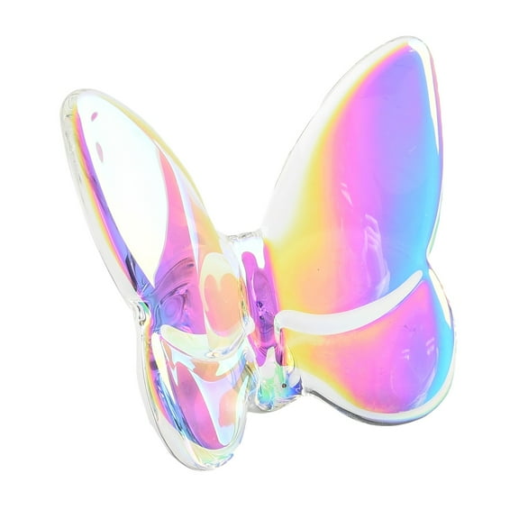 1 Pcs Butterfly Crystal Figurines, Butterfly Ornaments, Glass Butterfly Ornaments for Christmas Tree, Crystal Animal Collectible for Butterfly Enthusiasts and Collectors 2.56*3.15*1.18inch Colorful