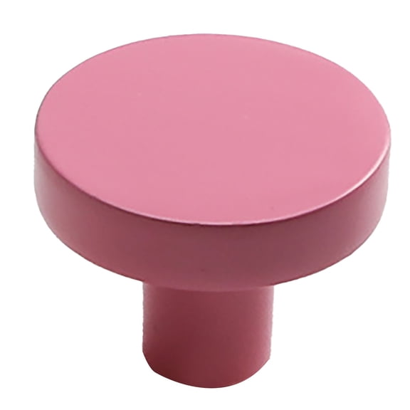 1 Pcs Cabinet Knob,Single Hole Kitchen Round Cabinet Knobs,Round Drawer Pulls,1.81 Inch Metal Drawer Pulls,Cabinet & Furniture Knobs for Kitchen Cabinet Hardware Dressers Knobs and Closets,Pink