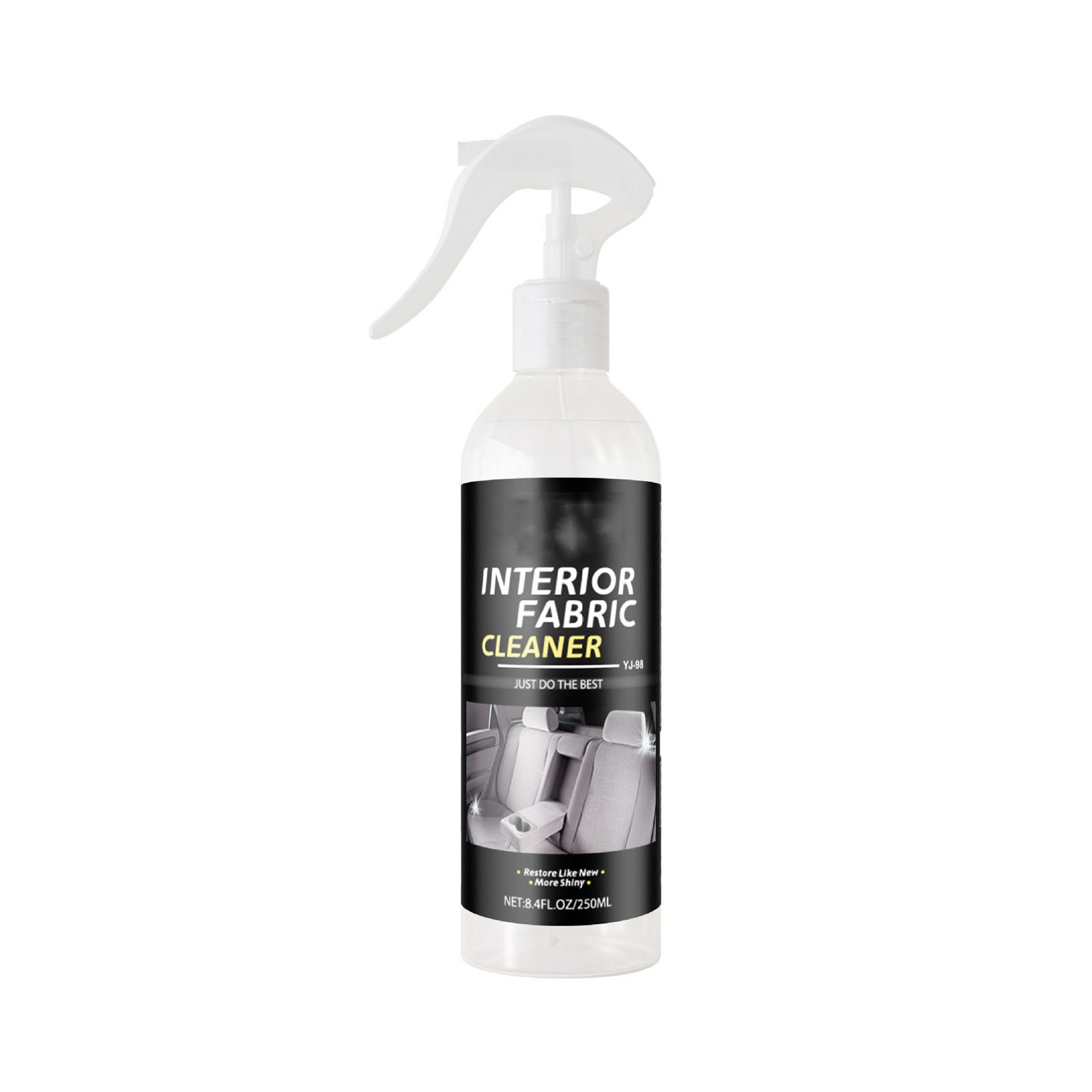 1 Pcs Car Interior Cleaner 250ml - Multi-Surface Fabric & Carpet Stain Remover, Fast Drying, Odor Eliminator for Seats, Headliner, Flannel - Safe Eco-Friendly Auto Detailing