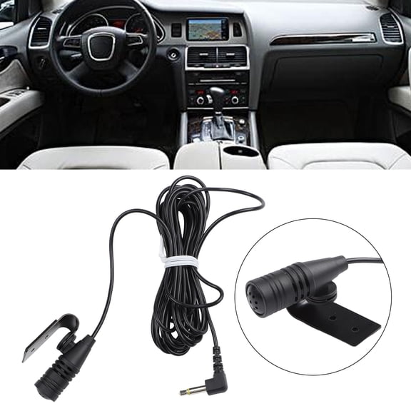1 Pcs Car Sensitivity 3.5mm Car Ceiling Unidirectional Microphone For Navigation Systems Automotive Accessories