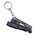 thumbnail image 1 of 1 Pcs Car Window Breaker Tool Keychain,3 in 1 Glass Breaker and Seatbelt Cutter & Survival Whistle, Emergency Keychain Car Escape Tool Applicable to All Cars, Car Accessories(Black), 1 of 6
