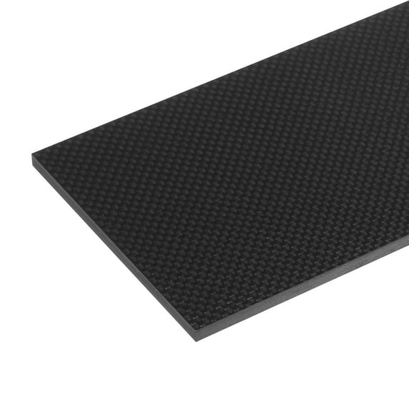 Uxcell 1 Count Carbon Fiber Sheet Pultruded Flat Carbon Fiber Strip for Kites RC plane 250x100x4mm Glossy