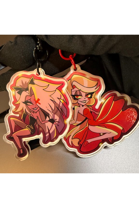 1 Pcs Cartoon Demon Hotel Season 2 Inspired Acrylic Keychain Set Anime Limited Fan Gift